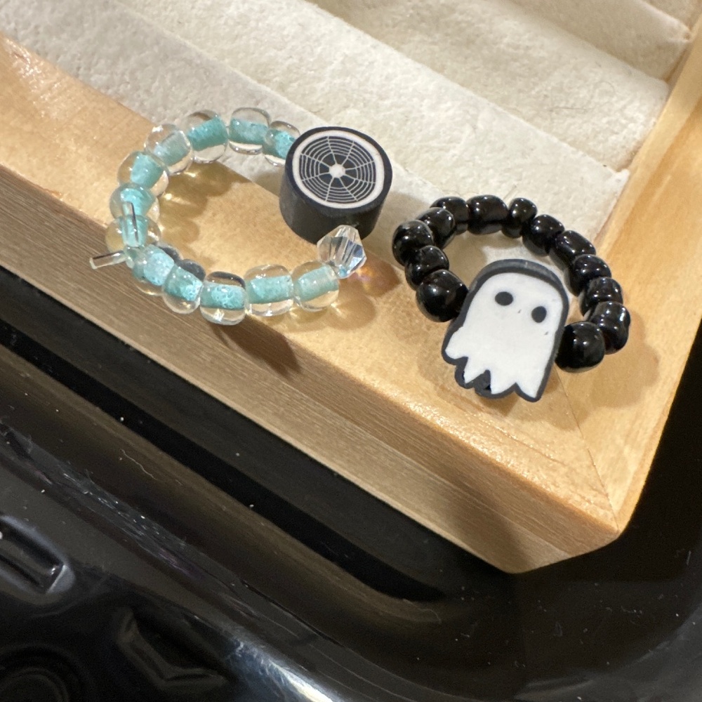 Handmade Halloween rings!
